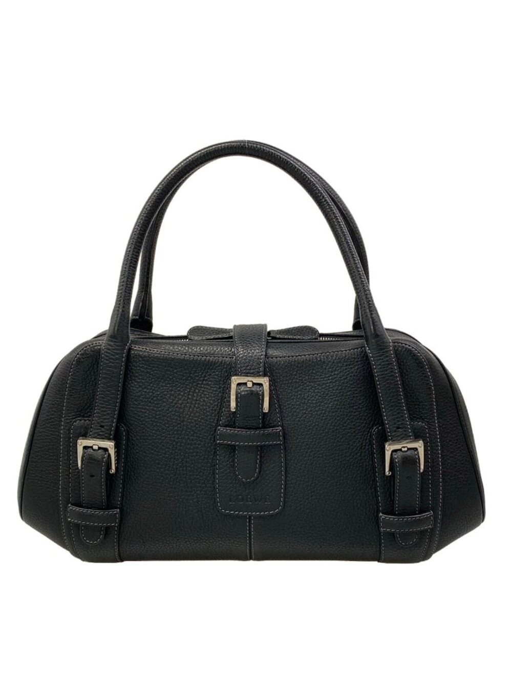 Loewe Handbag Senda Black Leather